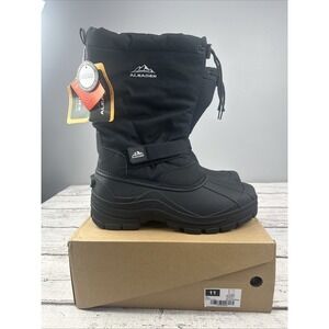 ALEADER Men's Insulated Waterproof Winter Snow Boots Black Size 11 NIB NEW